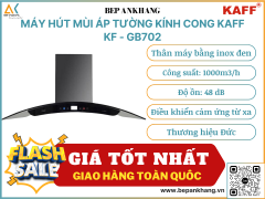 Máy hút mùi áp tường kính cong Kaff KF - GB702 - Thương hiệu Đức